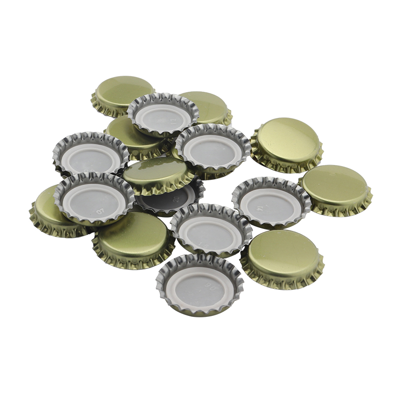 Tapas para botellas de cerveza, tapa para elaboración casera, herramienta de cerveza, Color dorado/Negro/plata, 20 unids/lote, novedad