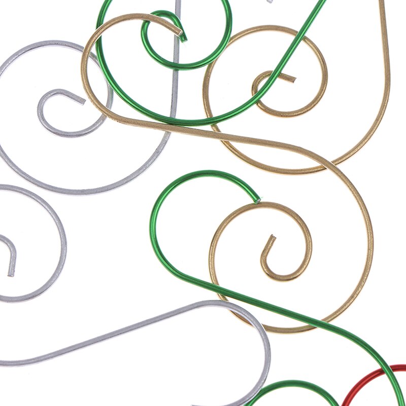 20pcs Multi-purpose S-shaped Hook Rack Mini Metal S Shape Hooks Christmas Tree Holder Decoration Stainless Steel Hook