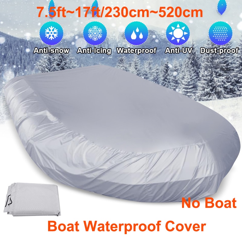 7.5ft ~ 17ft Boot Cover Waterdicht Stofdicht Voor Opblaasbare Boot, Kajak, Zware Boot, Vissen Rubberboot