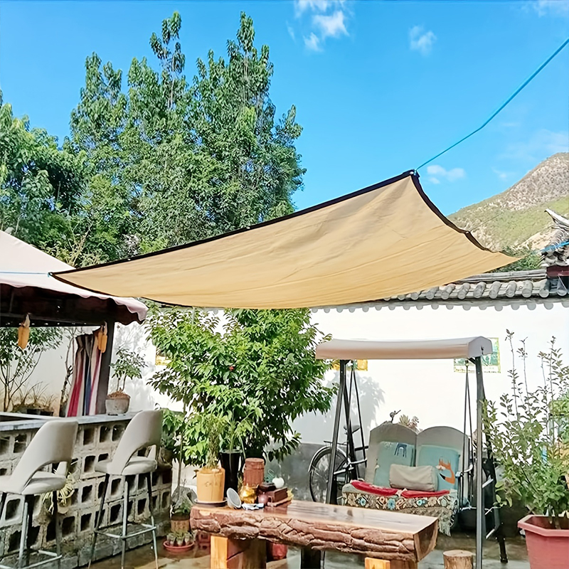 Outdoor Shade Mesh Balcony Cover Privacy Garden Layout Shadow Awning Sail Exterior Terrace Camping Tent Travel Decorations Fence