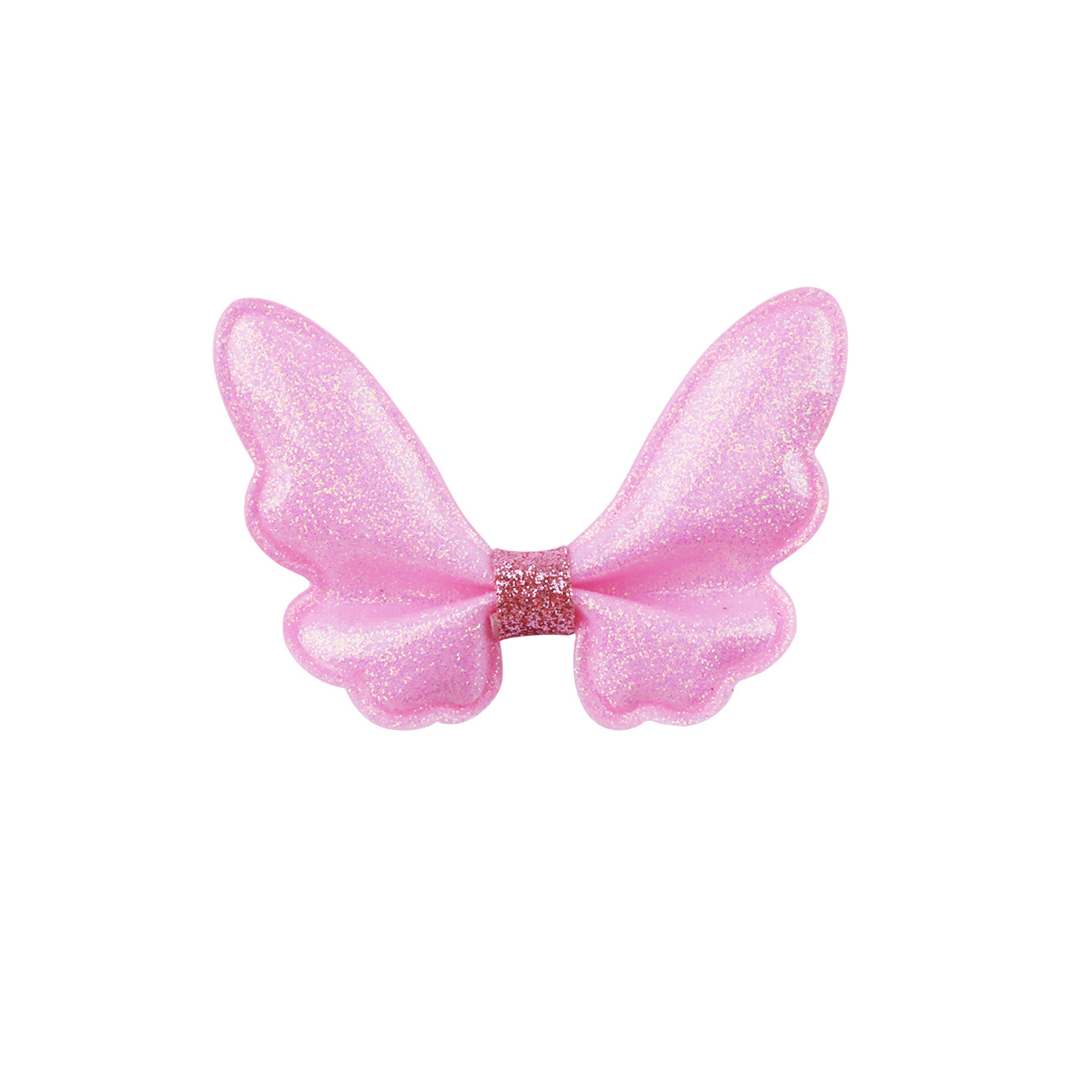 Glitter Mini Butterfly Hair Clips for Baby Girls Sparkly Colorful Hair Accessories Women Cute Small Tiny Clips Hair Accessories: Yellow