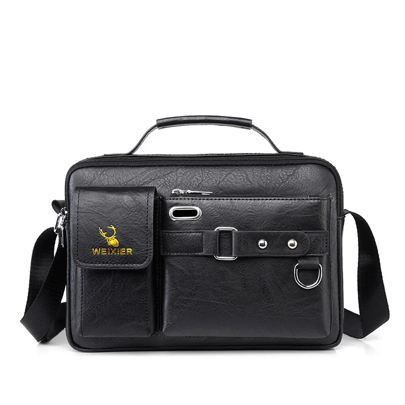 2024 Mannen Schoudertas Voor 10.4 "Ipad Pu Leer Zakelijke Handtassen Mannen Messenger Bags Mode Man Crossbody tas