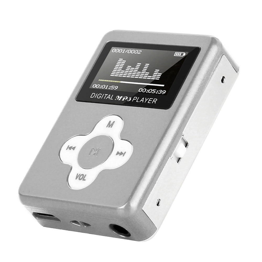 Usb mini  mp3 spelare lcd skärm stöd 32gb micro sd tf kort sl