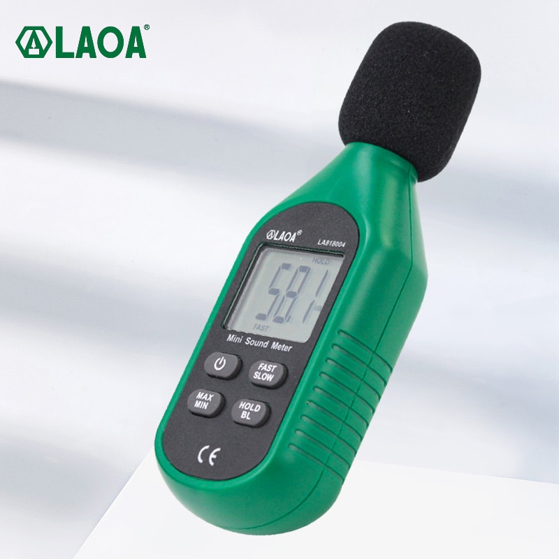 LAOA Digital Sound Level Meter Noise Volume Measuring Instrument Decibel Monitoring Tester 30-130dB Noise Measuring Instrument