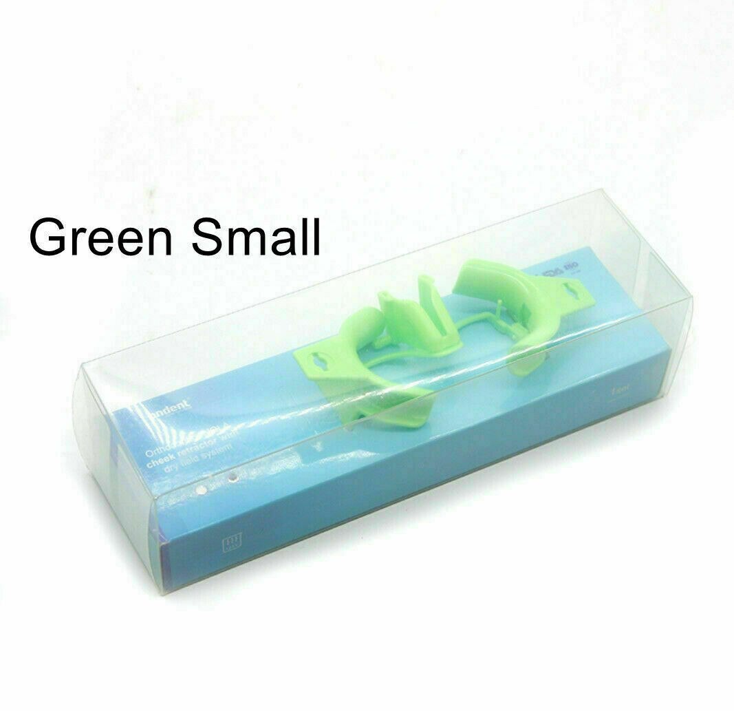 Écarteur de lèvres et de joues, 1 pièce, ouvre-bouche, dentisterie, champ sec, blanc/vert: Green SmallX1