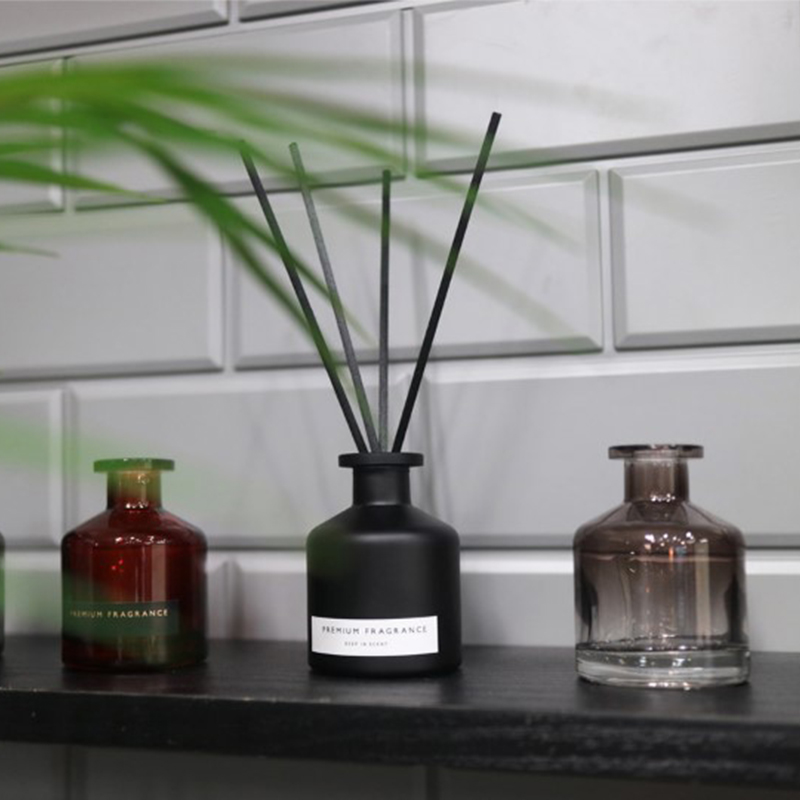 1 pçs/5pcs 50ml difusor de fragrância garrafa presentes de festa recipiente de vidro reed difusor de óleo essencial garrafa difusores de óleo varas