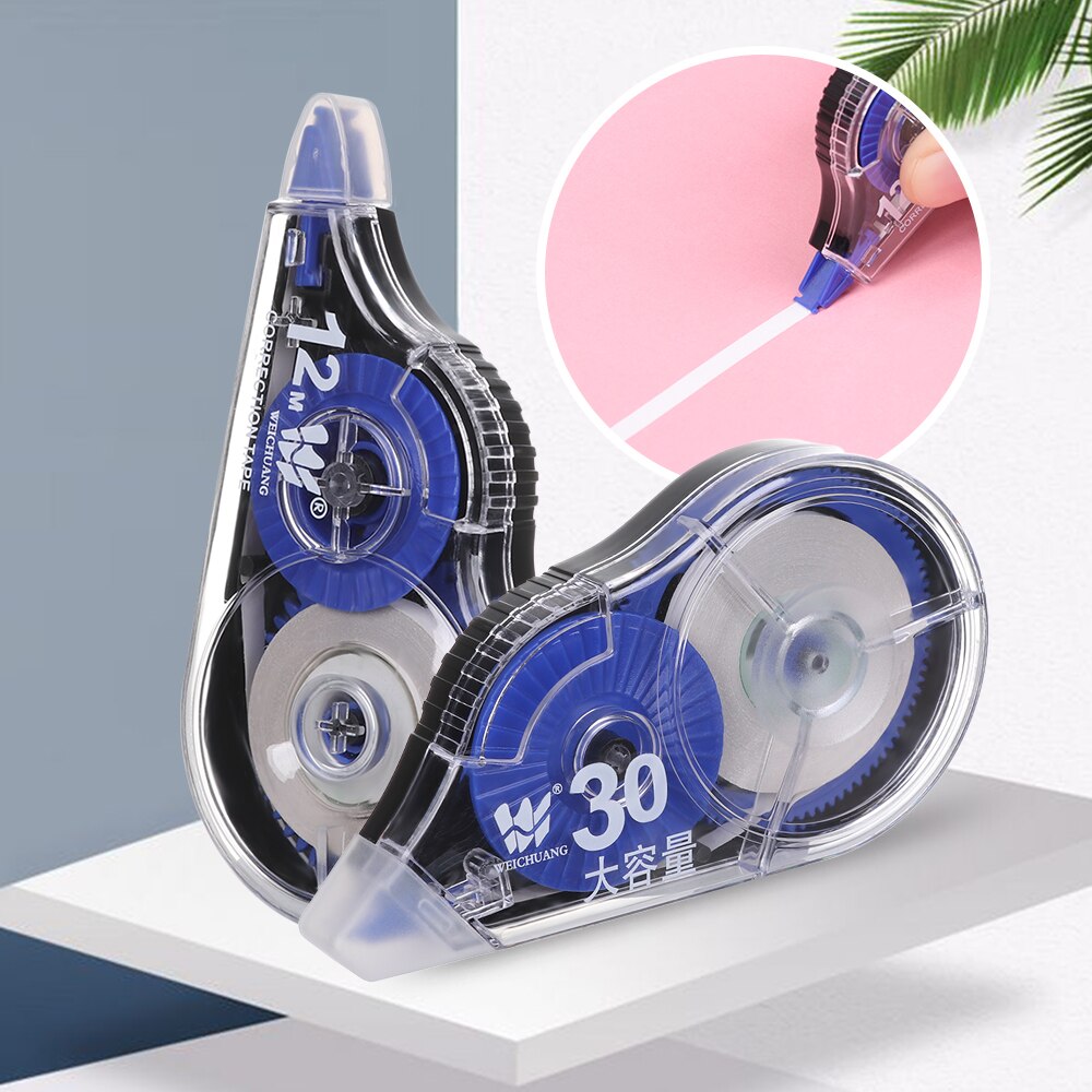 1PC 12/30m High-Capacity Correction Tape Useful Correction Band Student`s Correcting Tool School Office Stationery Supplies