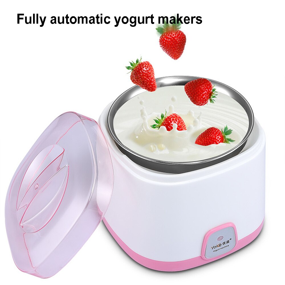 220V Mini Multifunctionele Elektrische Yoghurt Maker Automatische Yoghurt Machine Diy Tool Rvs Liner