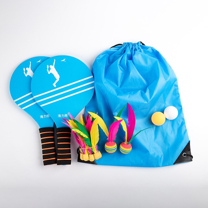 2 cricketbat  + 2 ping-pong-bold  + 12 bukkehus  + 1 taske udendørs sportsunderholdningsketsjer voksne børn cricket