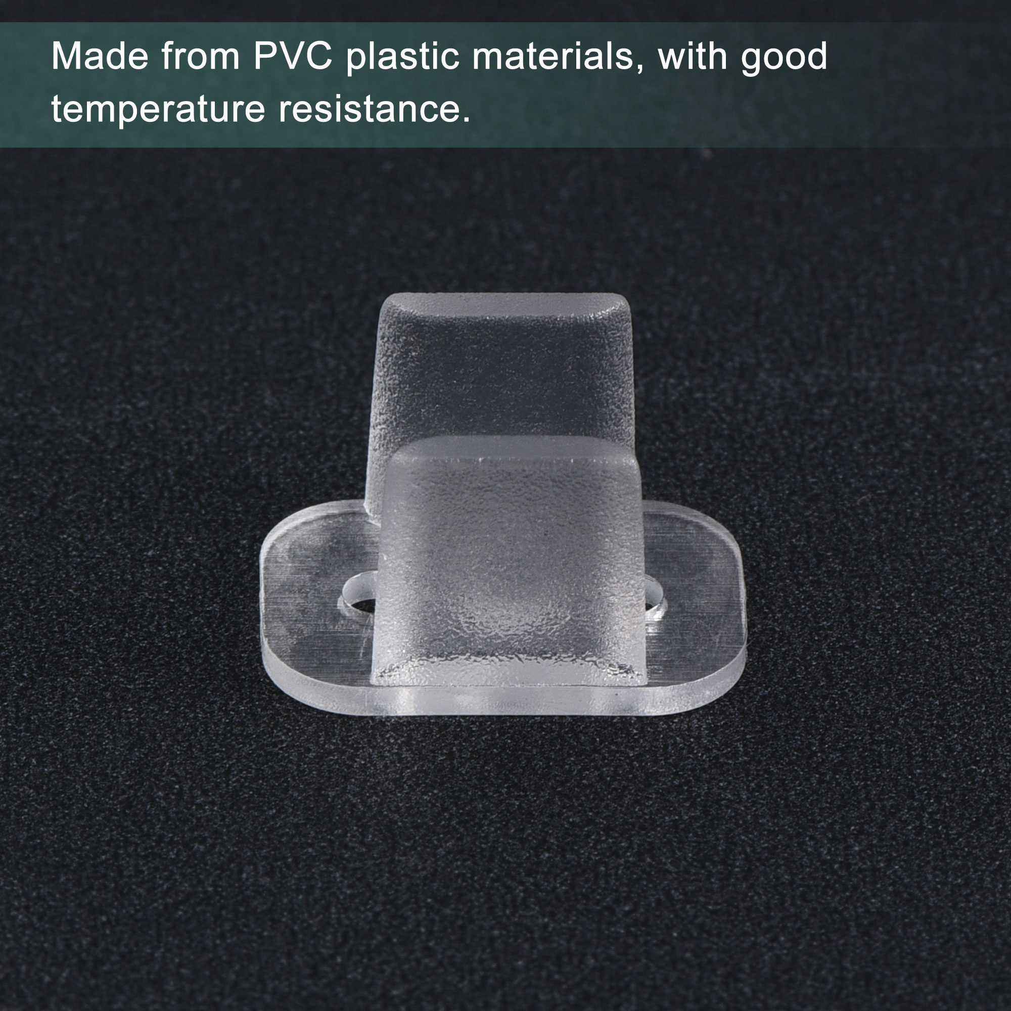 Uxcell LED Neon Mounting Clips, Fixing Clamps Holder for 6mm Neon LED Strip Pack of 100