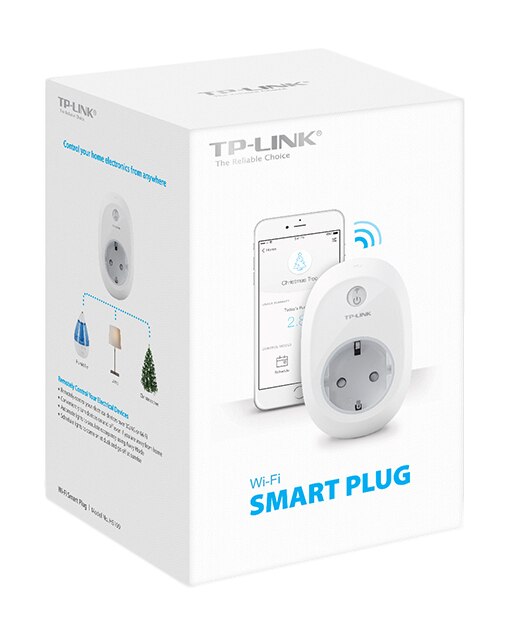 TP-LINK HS100, 802.11b,802.11g,Wi-Fi 4 (802.11n), 2,4 GHz, Blanco, 100-240 V, 16 A, 0 - 40 °C