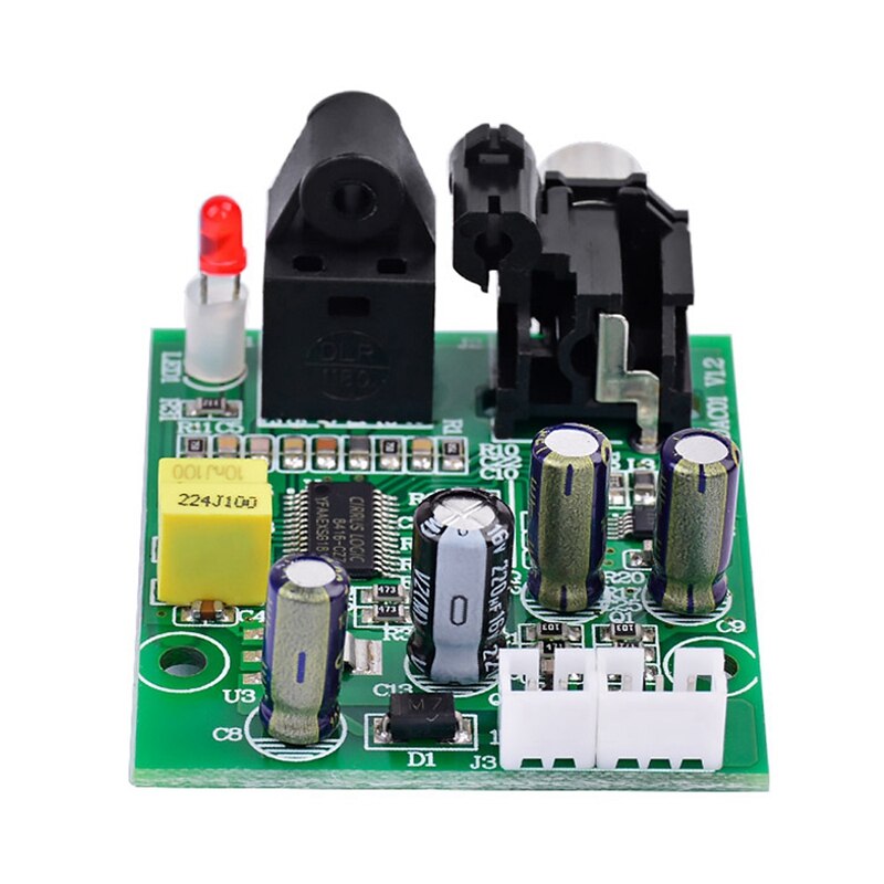 Dac Digital Decoder Cs8416+Cs4344 Optical Fiber Coaxial Digital Signal Input Stereo Audio Output Decod For Amplifier Diy