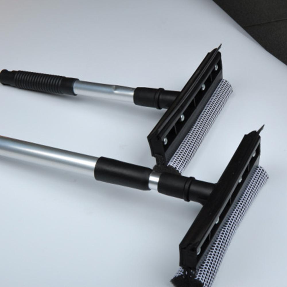 Car Glass Scraping Retractable and Detachable Handle Windshield Squeegee Rubber and Sponge Cleaning Tool