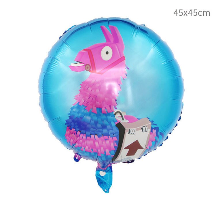 Animal balloon cartoon alpaca balloon 18inch hydrogen balloon children's toy birthday party decoration aluminum foil balloon