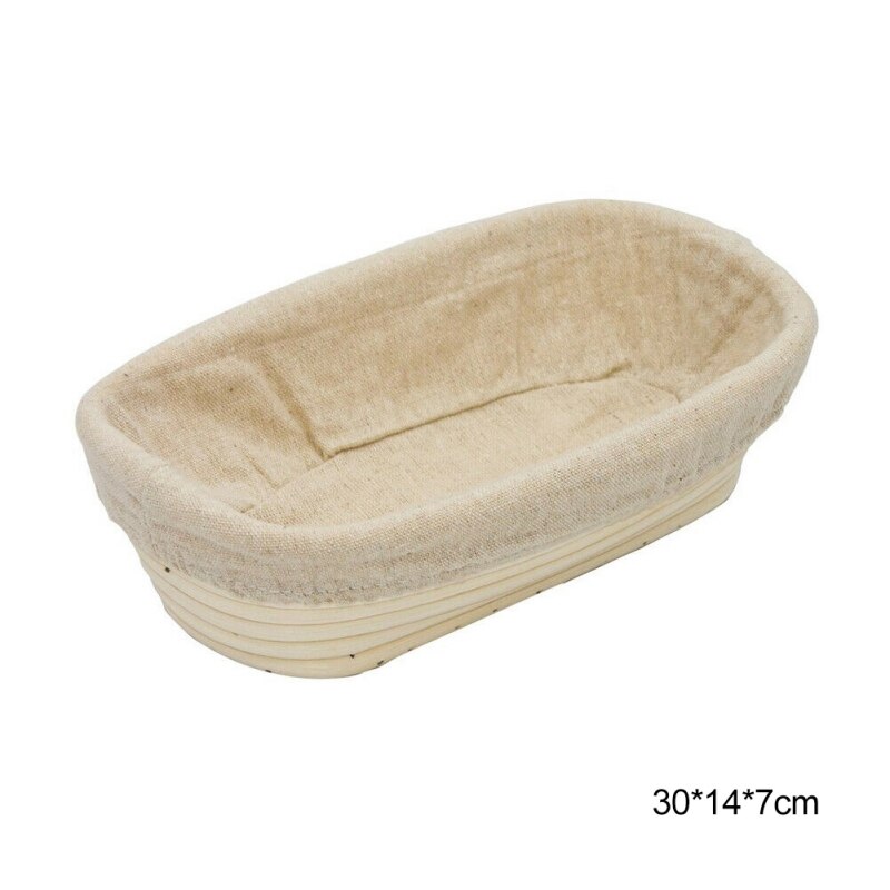 Various Shapes Fermentation Rattan Basket Bread Baguette Dough Baskets Baking Dough Basket Baking Storage Basket: 30.5x15x8