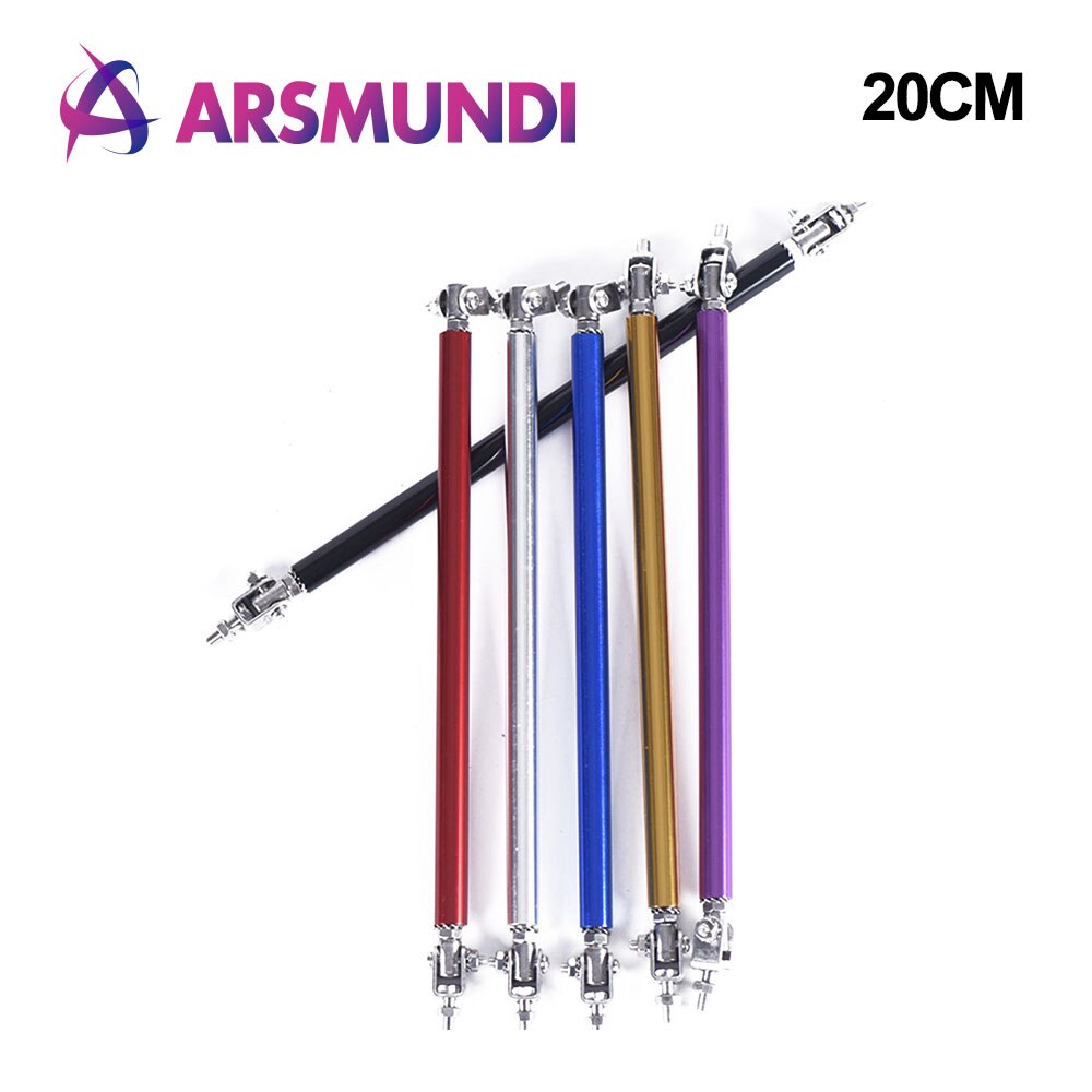 20cm Front Bumper Lip Splitter Rod Strut Tie Bar Support Kit