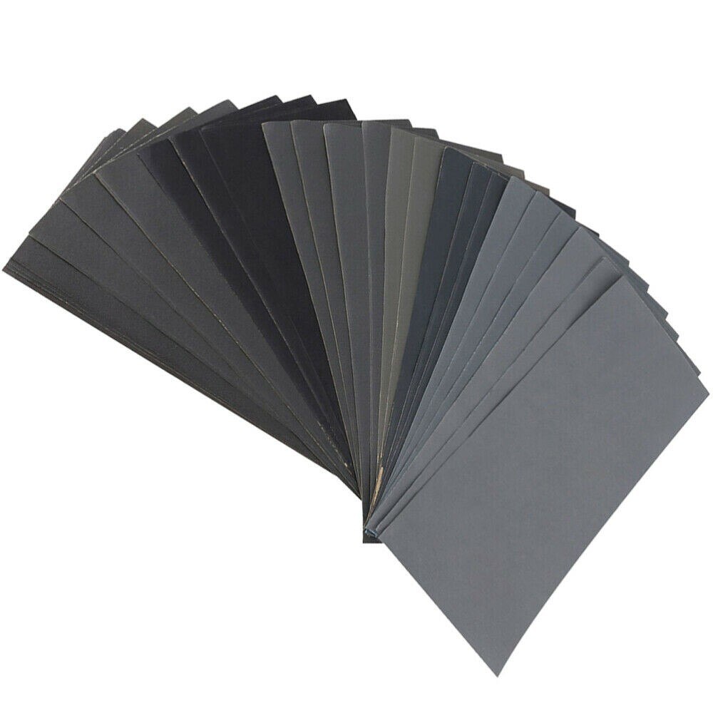 Well Made Sheets Of Sandpaper 1000/2000/3000/5000/7000 Grit 20 Sheets Kit Dry Wet Sandpaper Kraft Paper Parts