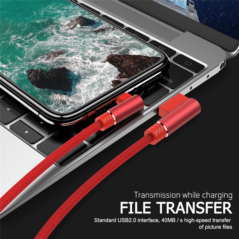 1 2 3 m 90 graden usb-gegevensopladerkabel voor iphone xs max xr  x 11 8 7 6 6s plus 5 5s ipad-snoer van oorsprong mobiele telefoon lang kort