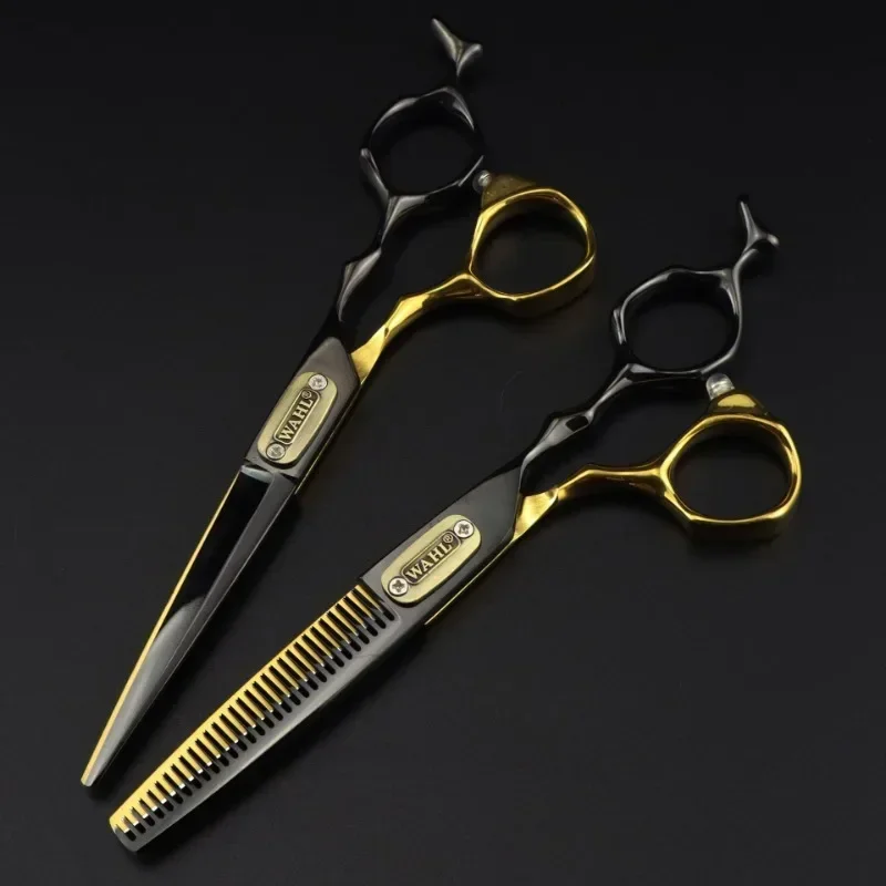 Japan 440c Steel 6 Inch Bull Head Hair Cutting Scissors Haircut Thinning Barber Cut Shears Hairdressing Scissors