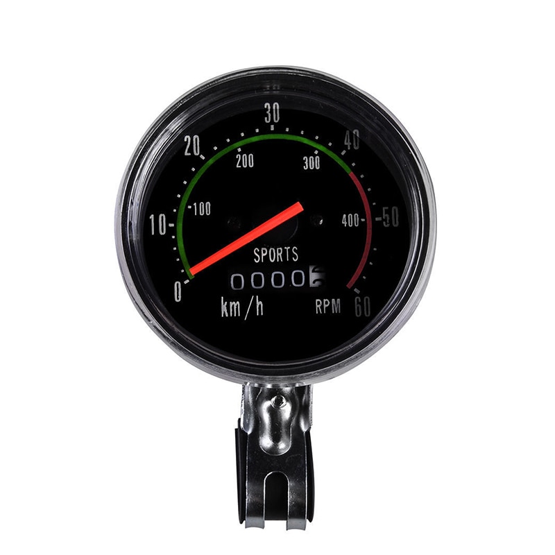 Waterproof Bike Speedometer Bicycle Classic Round Speedometer Vintage Cycling Odometer Stopwatch Bike Computer