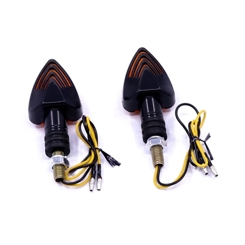 2 pièces Universel De Clignotant de Moto De Moto LED Feux Arriere Clignotant Indicateur Feu arrière Moto Flèche Ambre Lampe