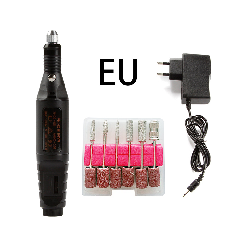 Apparecchi elettrici per Manicure Pedicure USB Macchina Del Trivello Del Chiodo Della Cuticola Remover Gel Unghie Artistiche Punte da Trapano Fresatura Rettifica Frese E Taglierine Per Micro SIM: GJ1451DEU