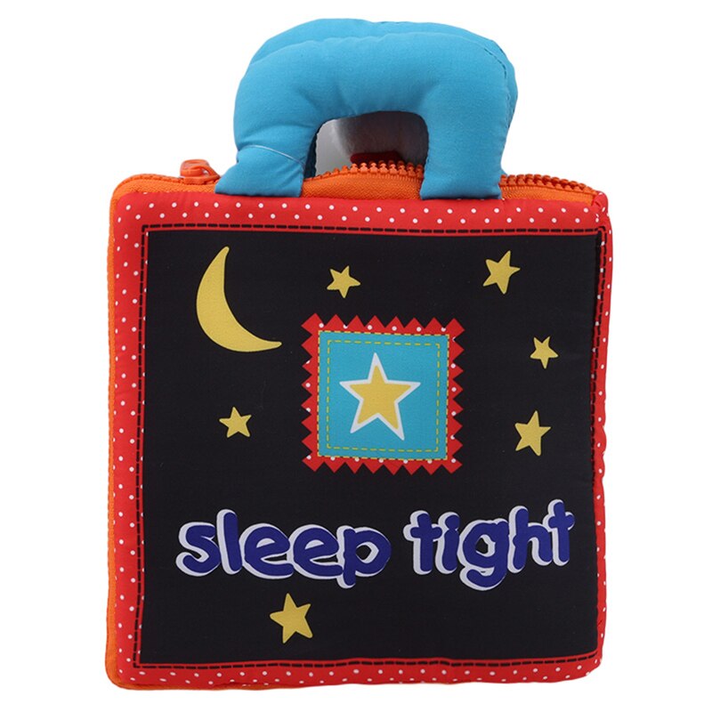 Educational Baby Toys Bear Baby Sleep Night Infant Kids Early Development Cloth Books 3D Style Learning Unfolding Activity Book