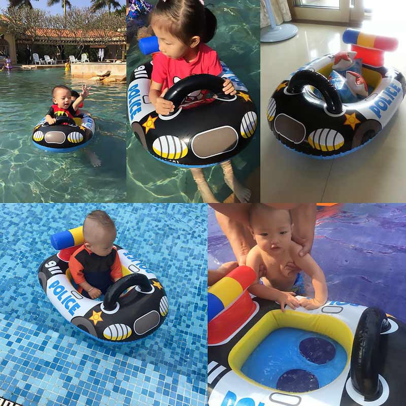 Flotador de asiento de natación con forma de dibujos animados para niños, anillo inflable para natación, accesorios para piscina de verano, círculo de seguridad