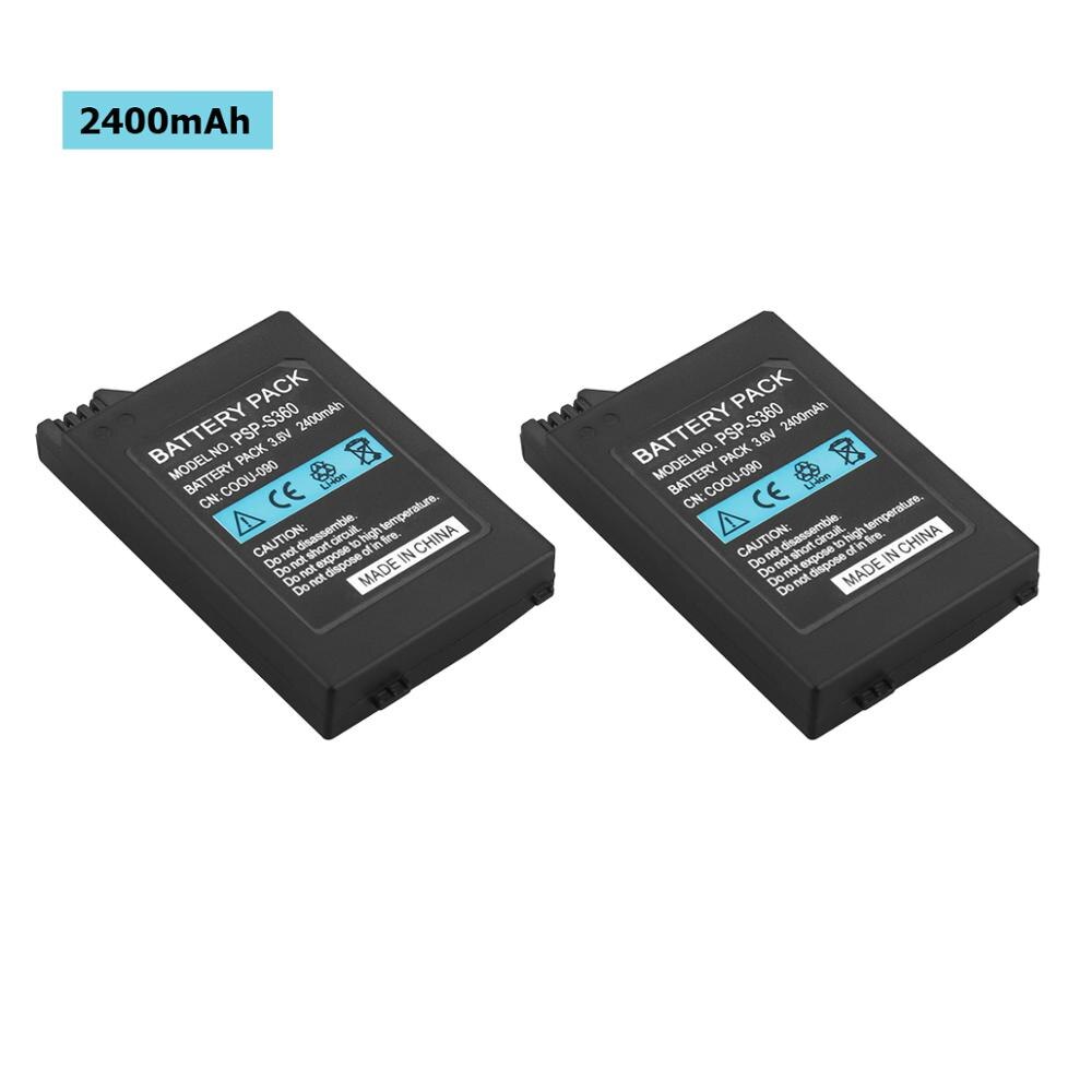 2 Stuks 3.6V 2400Mah Batterij Pack Voor Sony Psp 2000 Psp 3000 PSP2000 PSP2005 PSP3000 PSP3006 PSP-S360 Playstation batterijen