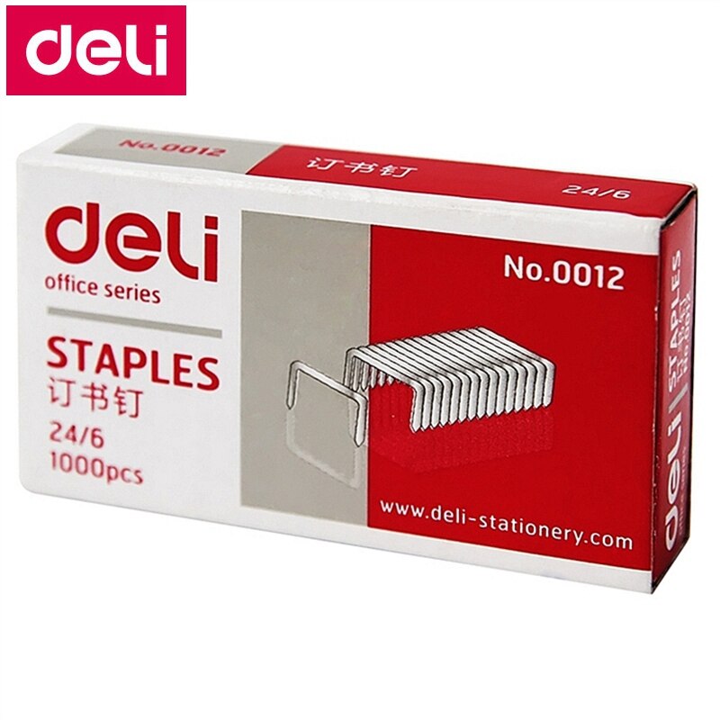 10000 pièces/lot charcuterie 0012 agrafes normales universelles 24/6 agrafes 12x6mm agrafes capacité 25 pages 70g papiers chine haut charcuterie