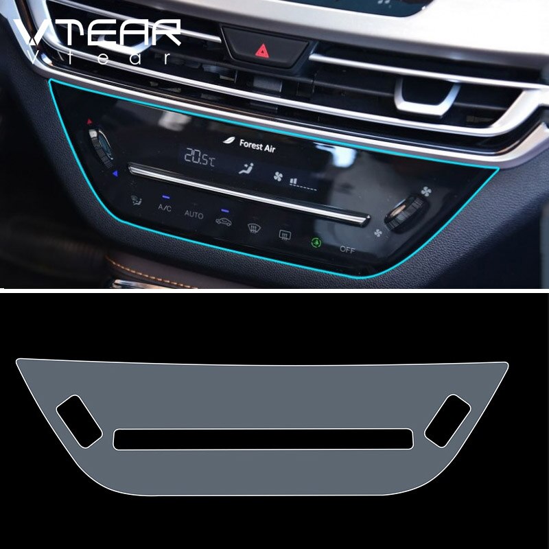 Vtear For Changan CS35 Plus GPS Navigation film sticker Car interior decoration dashboard trim air conditioning panel parts: Air panel