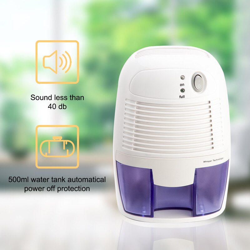 Dehumidifiers Semiconductor Dehumidifier Mini Portable Home Air Dryer Desiccant Moisture Absorber Low Noise Cabinet Dehumidifier