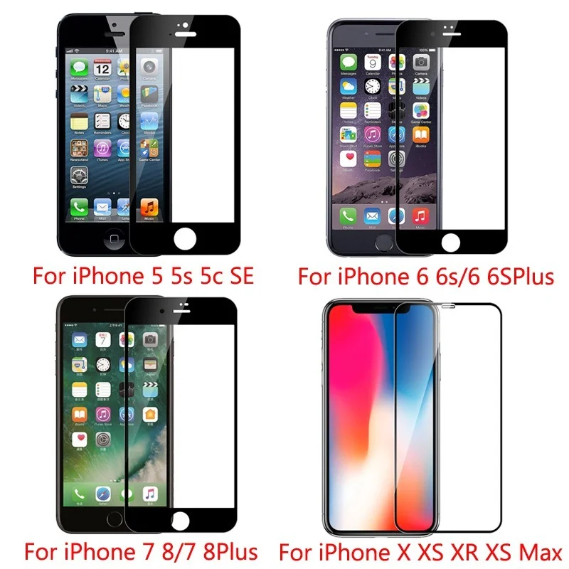 2/4 SZTUK 9D Szkło hartowane na ekran robić iPhone'a 13 12 11 zawodowiec Max Szkło ochronne robić iPhone'a X XR XS Max 7 8 6S plus 12zawodowiec