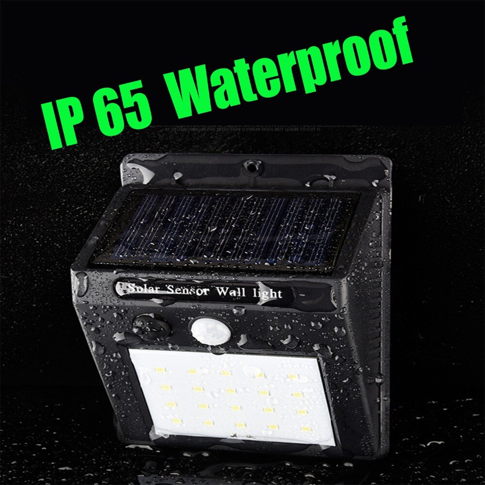 Ledde energibesparande vattentät solljuslampa pir rörelsesensor solvägglampor utomhus trädgård gata säkerhet sol ljus 5w