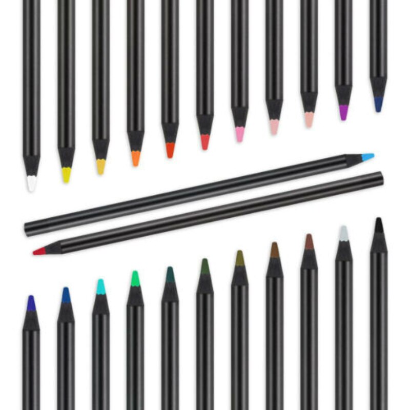 24 Colors Oil Art Pencil Sketching Drawing Adult Artist Non-toxic Colour