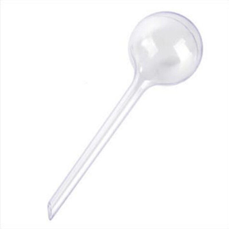 Alimentador automático de agua para plantas, bolas de plástico de PVC, alimentador de flores, latas de riego para interiores y exteriores, 1/4 piezas: 1PC White
