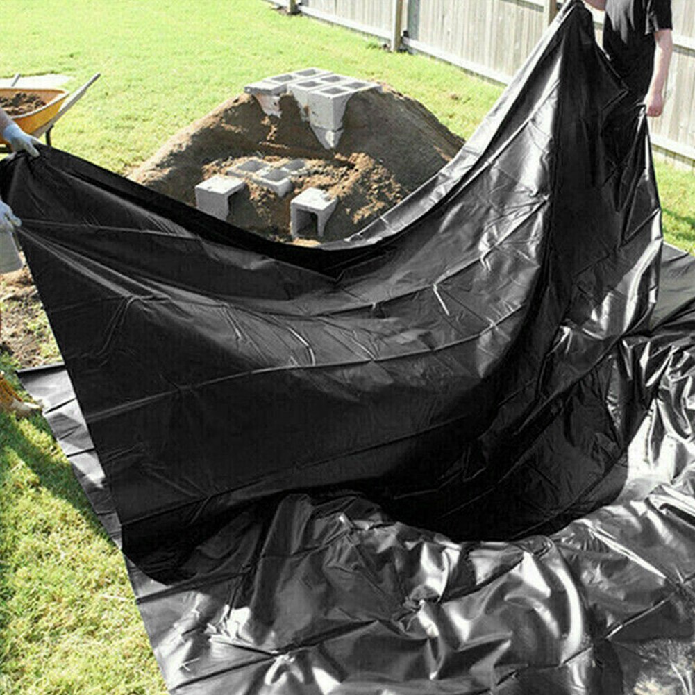 10 x 5ft fiskdammfodral lätt anti -läckage sömtejp regnbeständig landskapsarkitektur tung hdpe utomhus trädgård vattentät