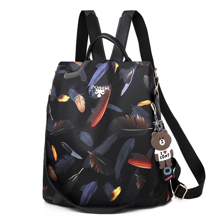 Anti Theft Frauen Rucksack Wasserdicht Durable Oxford Stoff Schule Tasche Damen Große Kapazität Reise Rucksäcke: B-2