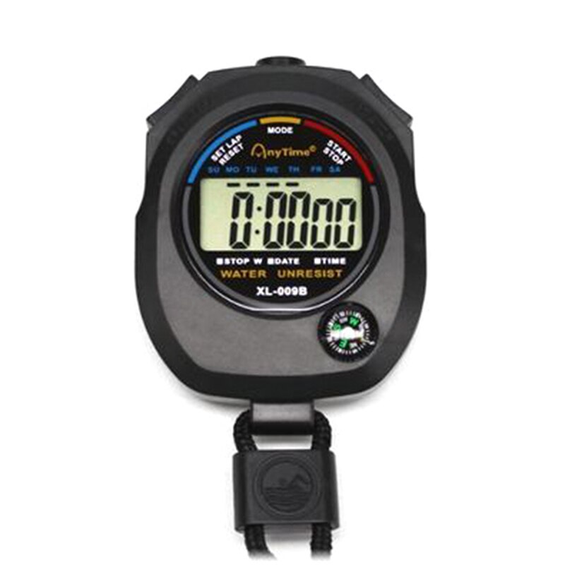 Sports Waterproof Digital LCD Stopwatch Chronograph Watch Timer Counter