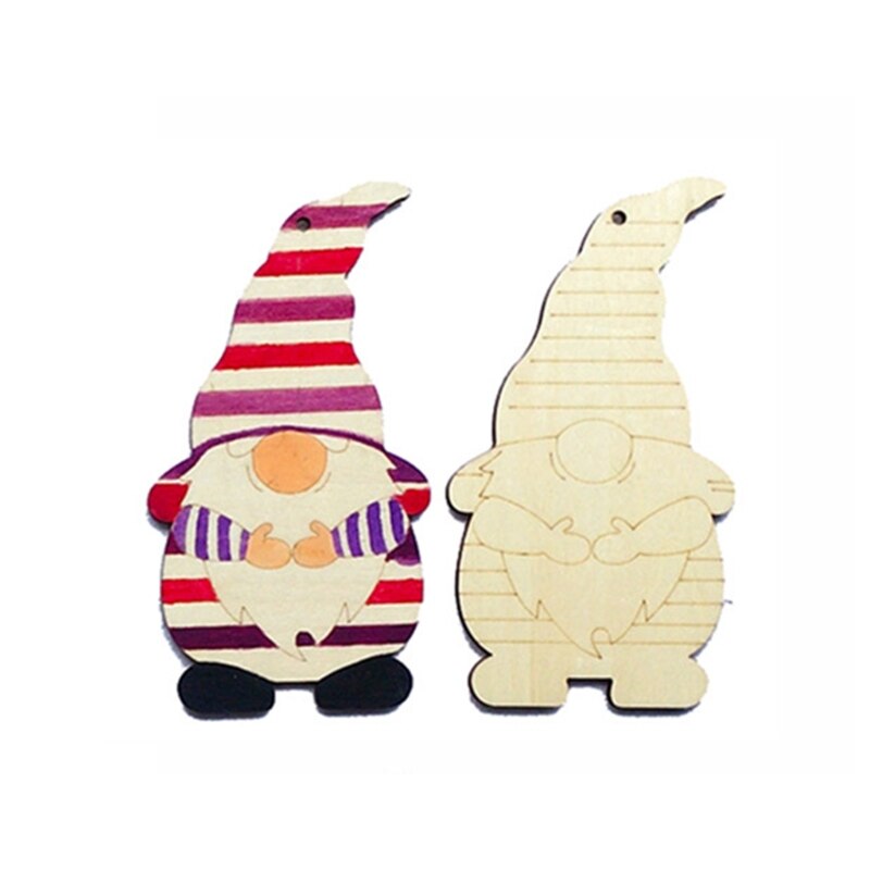 Xmas Elements Wooden Draw Board for Toddlers Wood Graffiti Art Learning Tool Early Educational Supplies