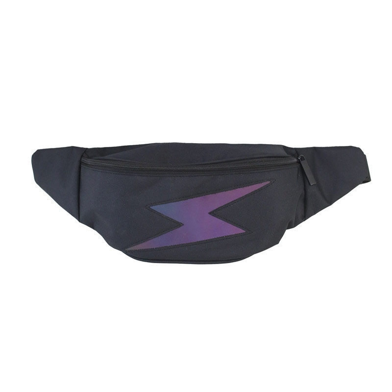 Mænd canvas brysttaske unisex afslappet taljetaske reflekterende hip hop fanny pack dreng vandtæt taljetaske til mænd street style mandlige