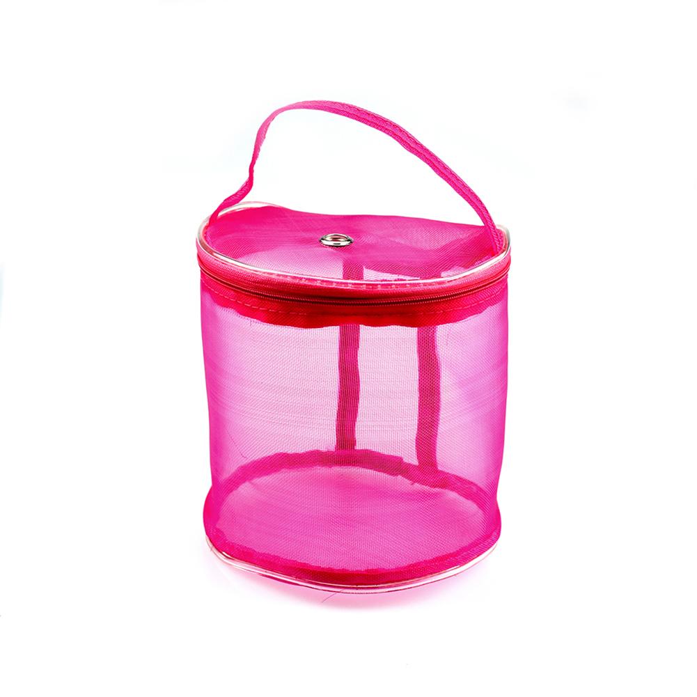 Portable Knitting Yarn Storage Bag Case With Zipper Home Hand-Knitted Supplies DIY Wool Storage Bag Sewing Tools: S Hot Red
