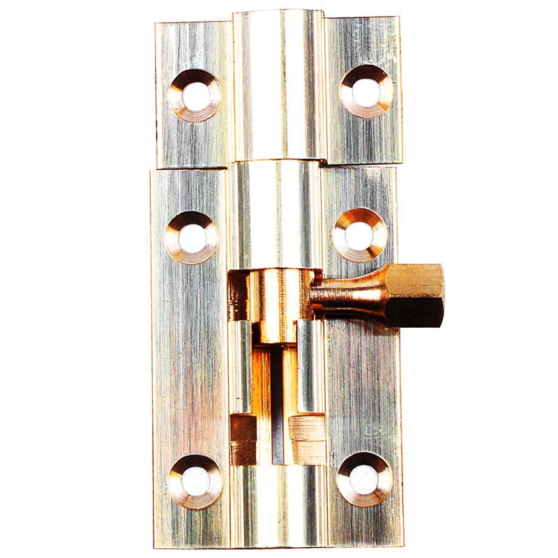 1.5-inch Long Brass Door Latch Sliding Lock Barrel Bolt Gold