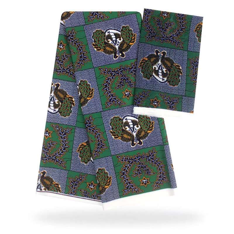Ankara African Wax Prints Fabric Nigerian Satin Wax Fabrics 5 Yards Imitate Slik Fabric For Dress SM30: 20