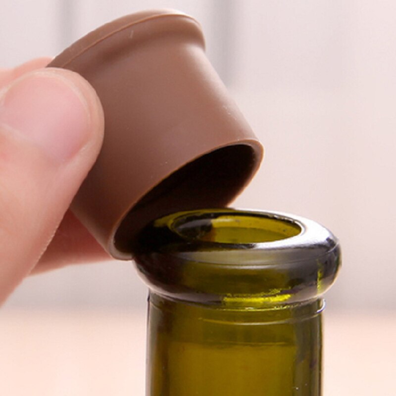 3pcs Silicone Bottle Caps Multicolor Reusable Wine Beer Bottle Caps Drink Saver Sealer Bottle Cover Plug Bar Tools