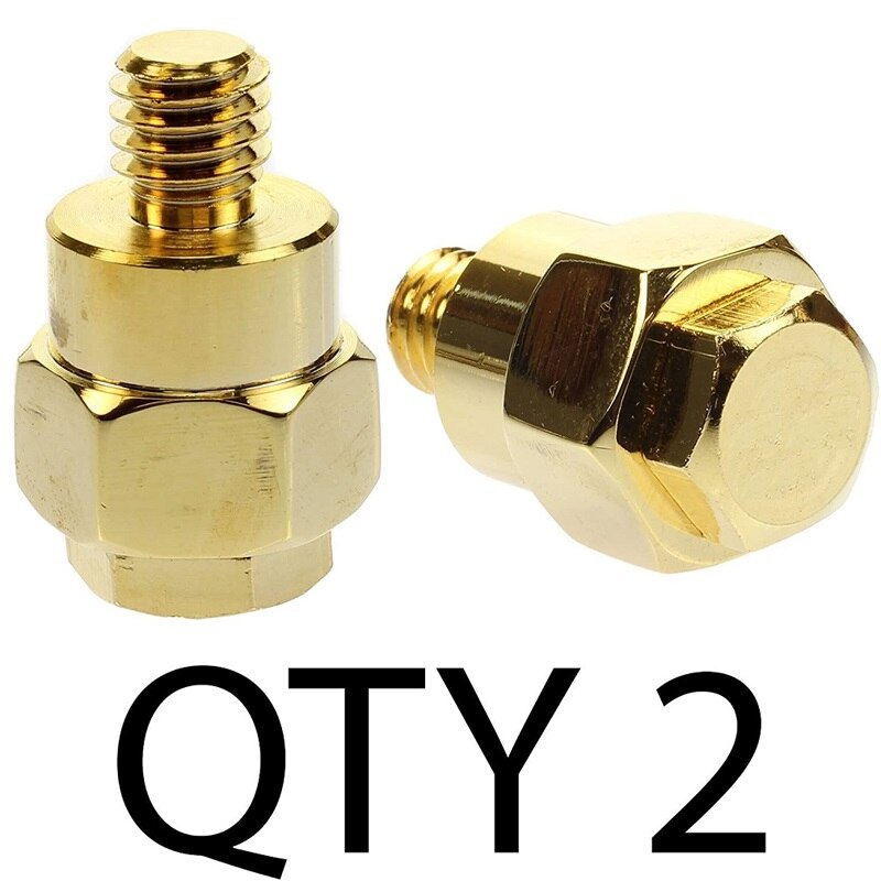 Latón chapado en oro macizo para Terminal adaptador de batería de poste lateral GM, Terminal positivo o negativo: Verde militar