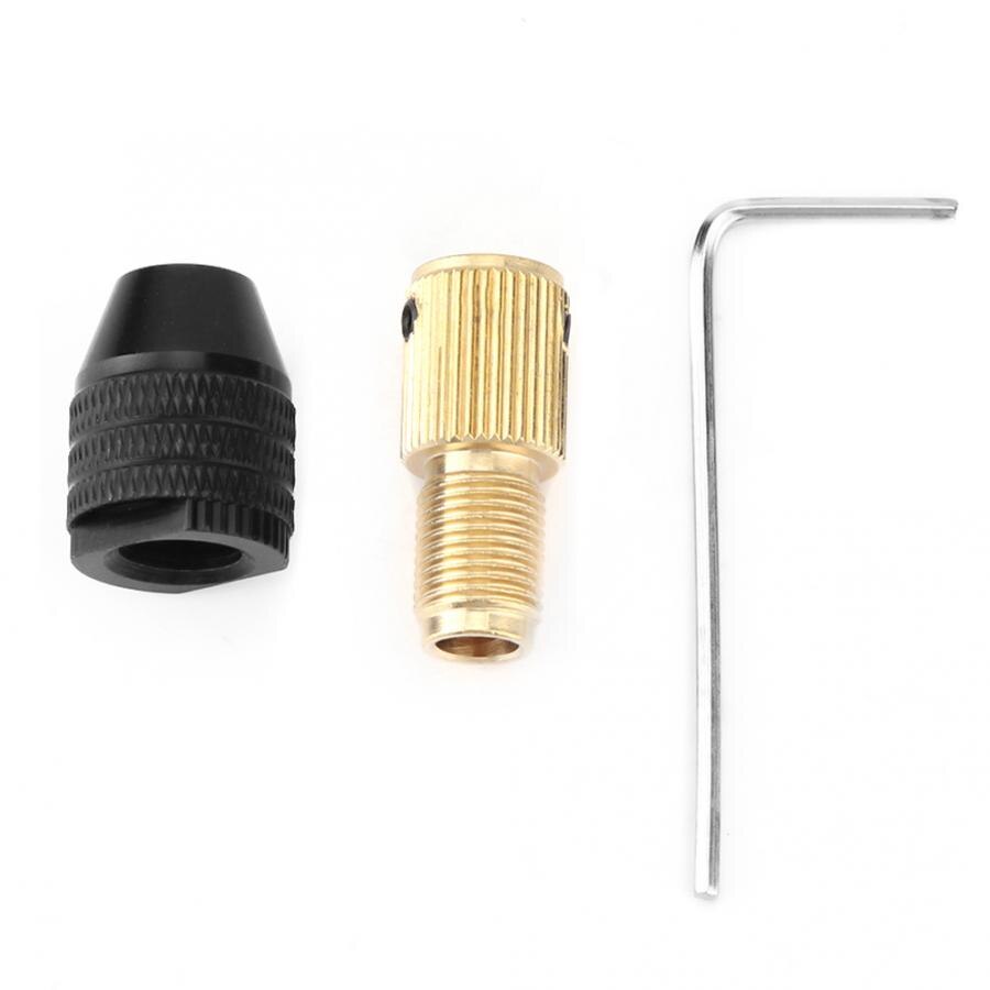 Eje de Motor eléctrico, Portabrocas de autoapriete en miniatura, accesorios de Mini taladro eléctrico, mandril de rango de 0,3-3,4mm, dispositivo de fijación sin llave