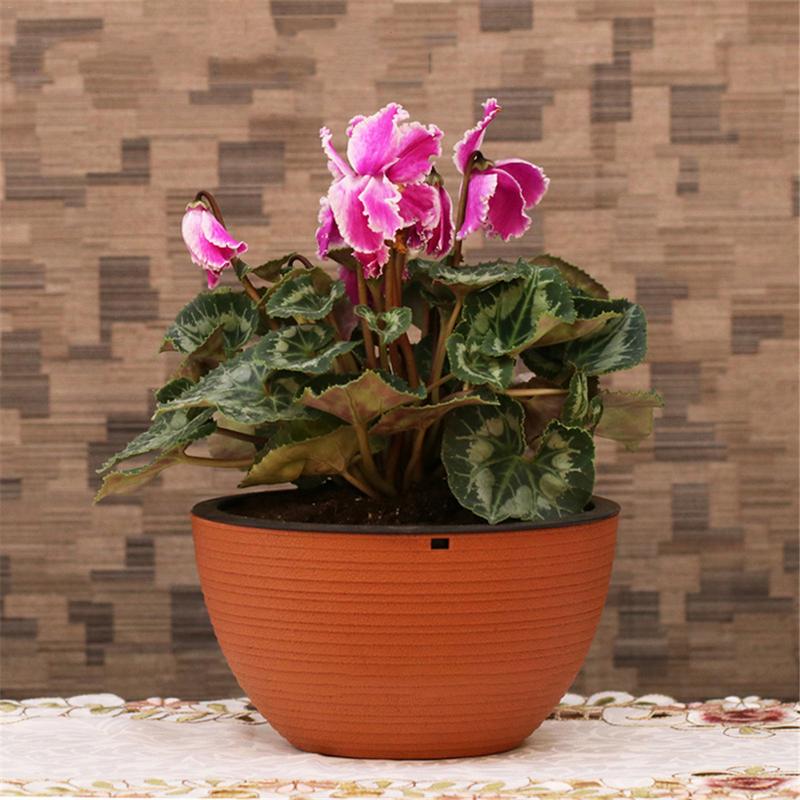 Hanging Planter Semi-Circular Flowerpot Self-Absorbing Plant Holder Garden Decoration Indoor Outdoor Watering Hanging Baskets