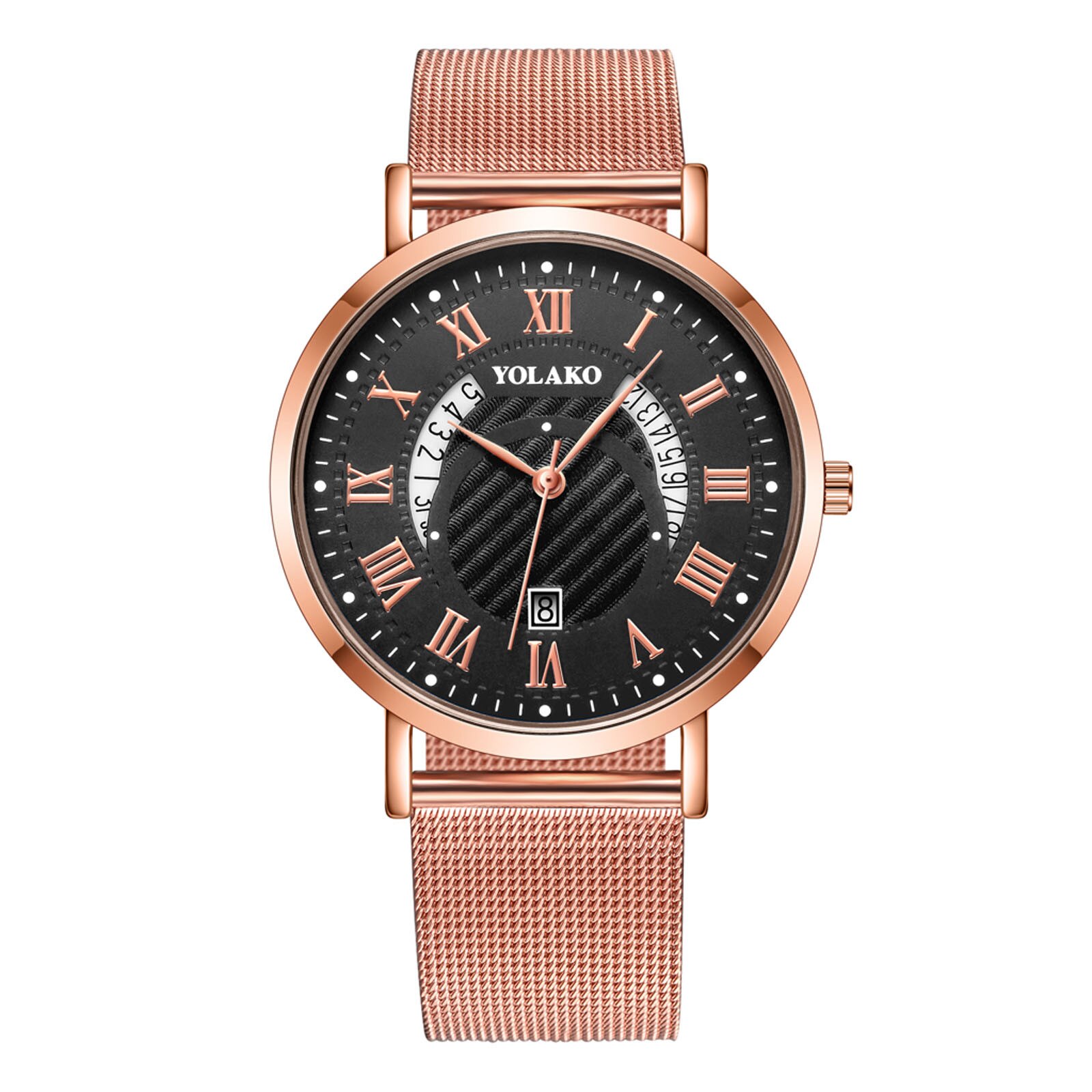 Otoky Minimalistische Mannen Horloge Romeinse Mannen Casual Quartz Horloges Heren Glas Roestvrij Stalen Mesh Band Horloges Sport Reloj: B