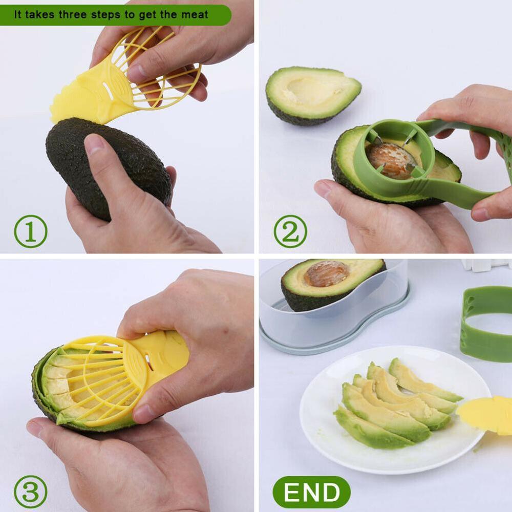 Rebanadora de aguacate 5 en 1, Set cortador y pelador de fruta, juego de herramientas multifuncionales para el hogar y la cocina, herramienta conveniente